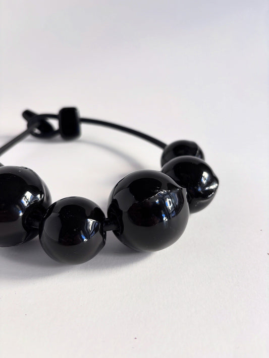 Pezzo unico n. #OG00325 Collana nera